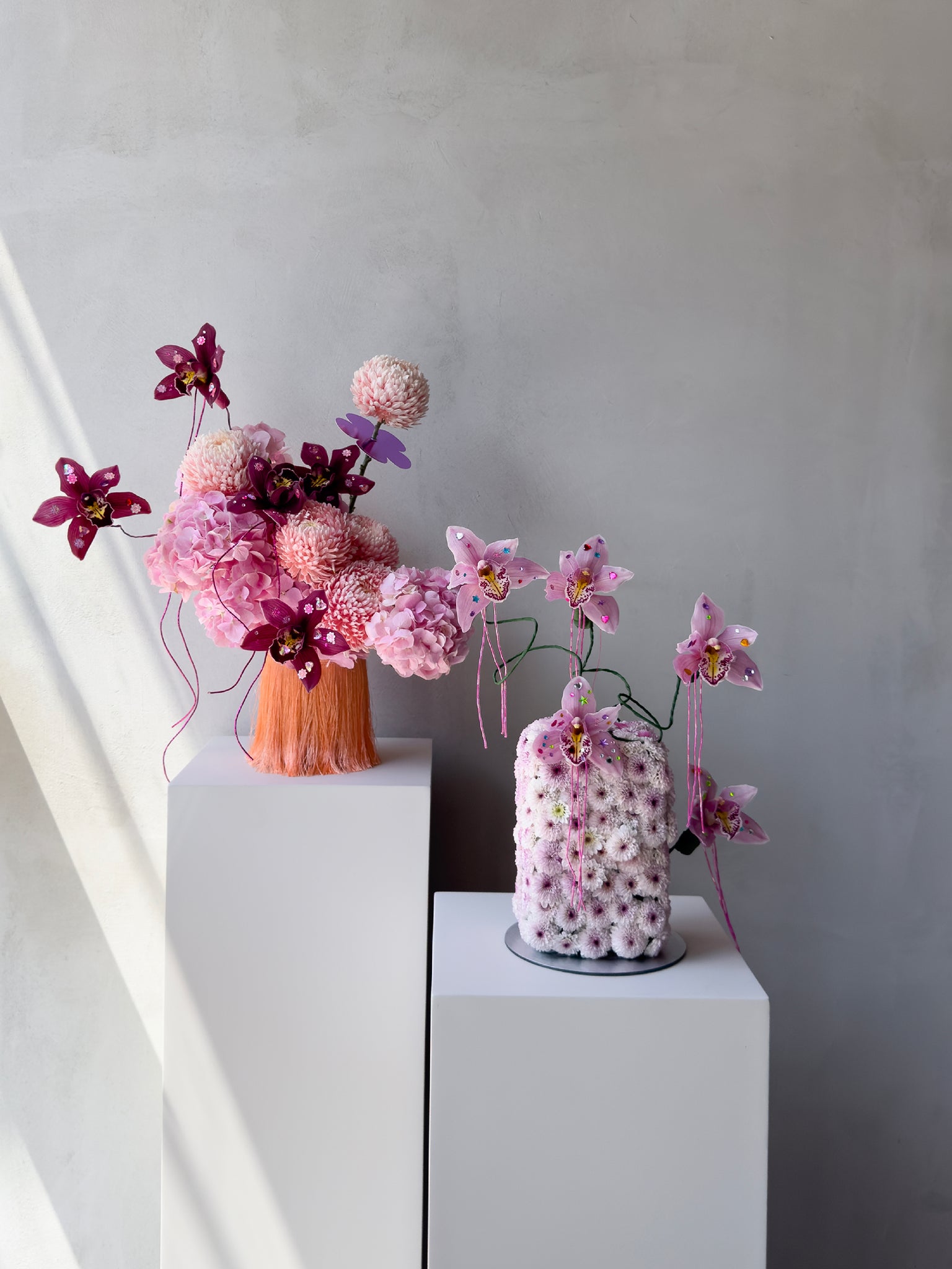 Pink floral composition from SOL’s existing website
